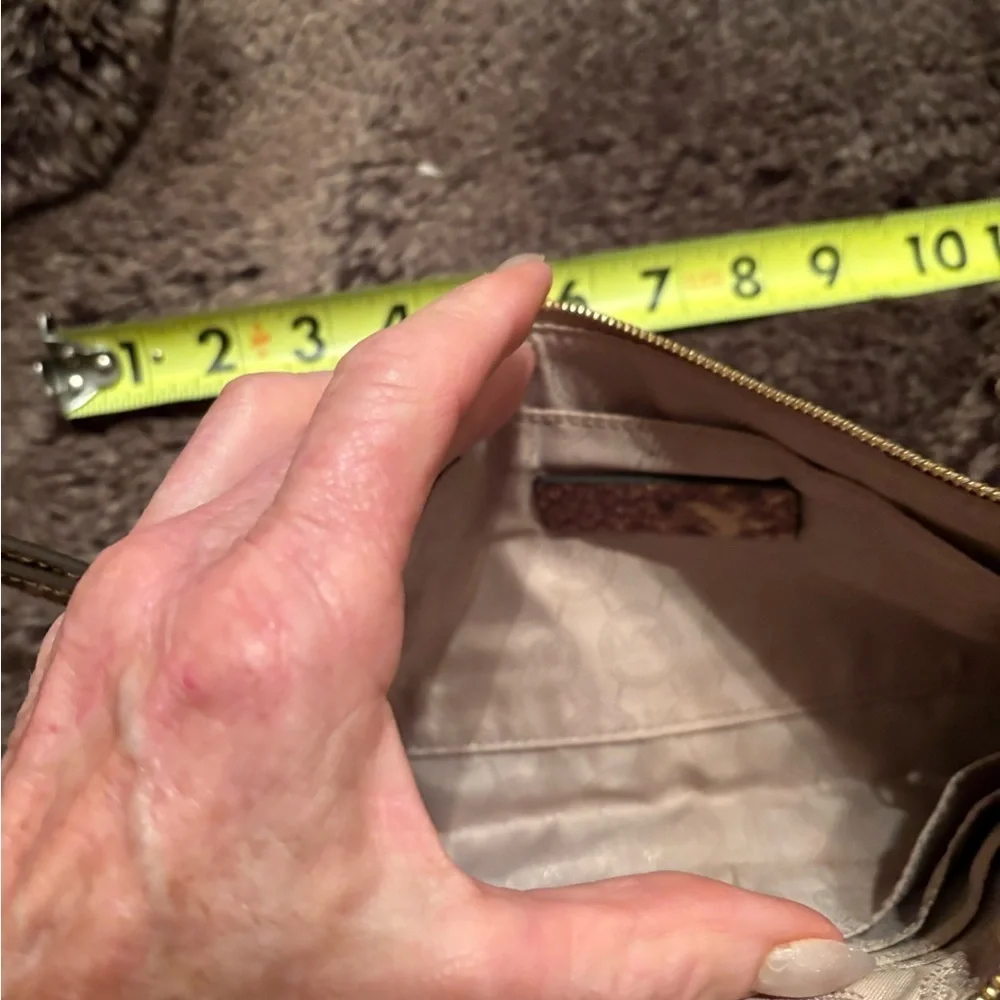 Michael Kors Brown Snakeskin Wristlet